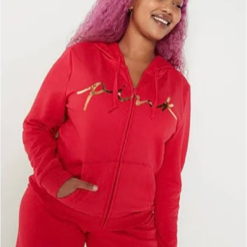 Victoria Secret Pink Sweatsuit Red
